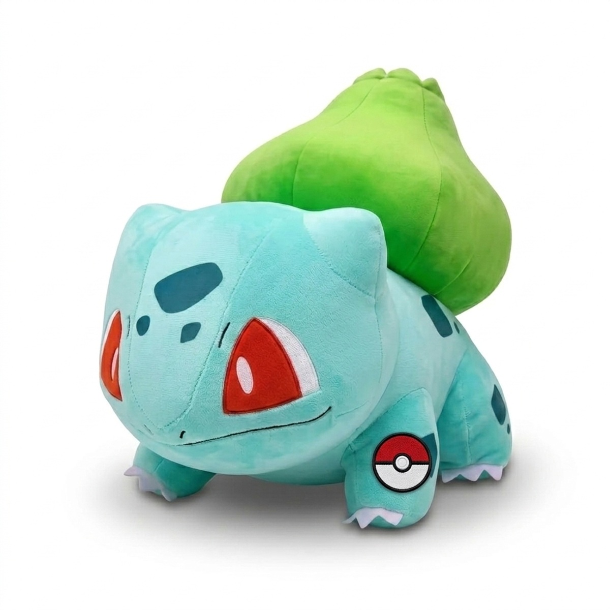 Bulbasaur Knuffel met badge die de echtheid bewijst.