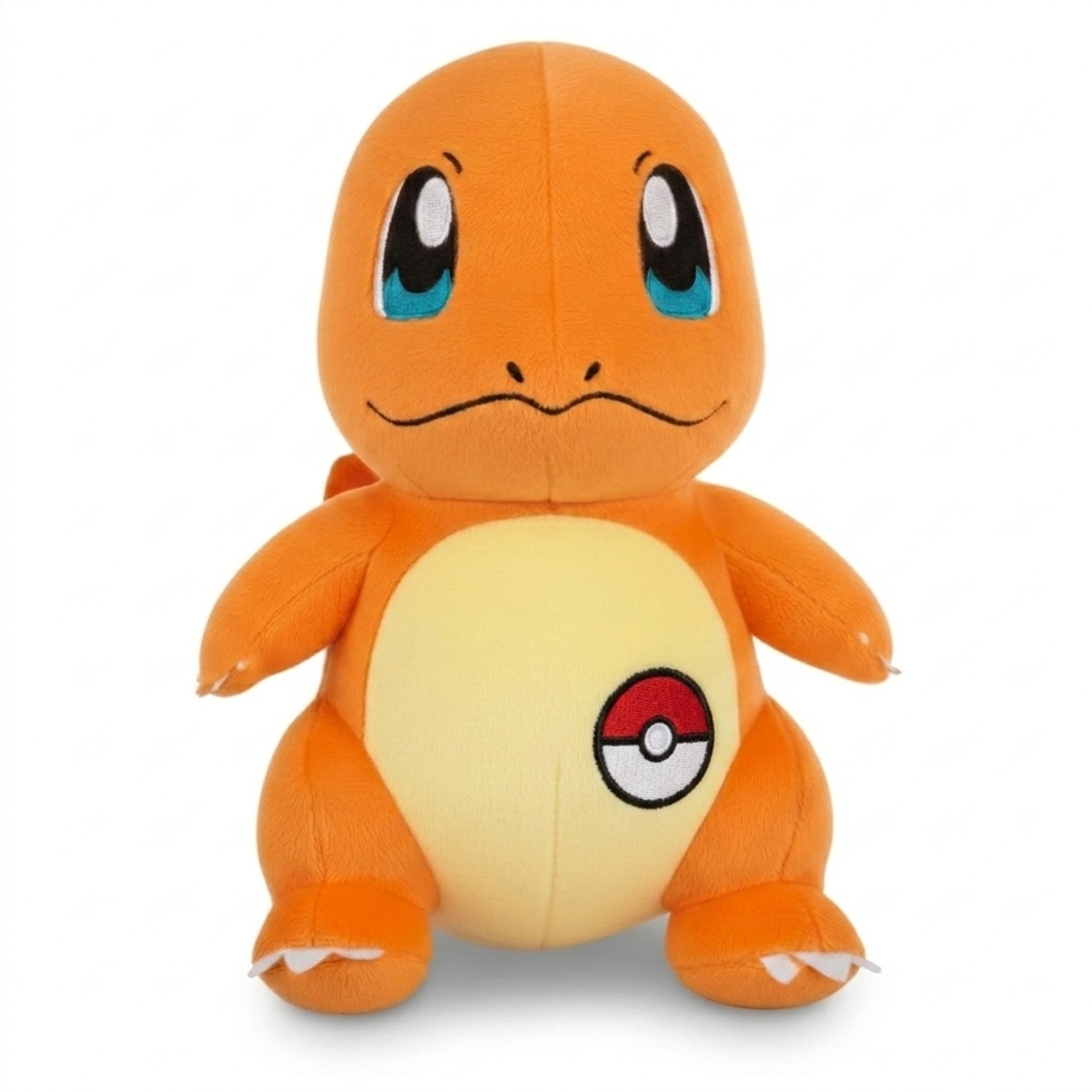 Charmander Knuffel met badge die de echtheid bewijst.