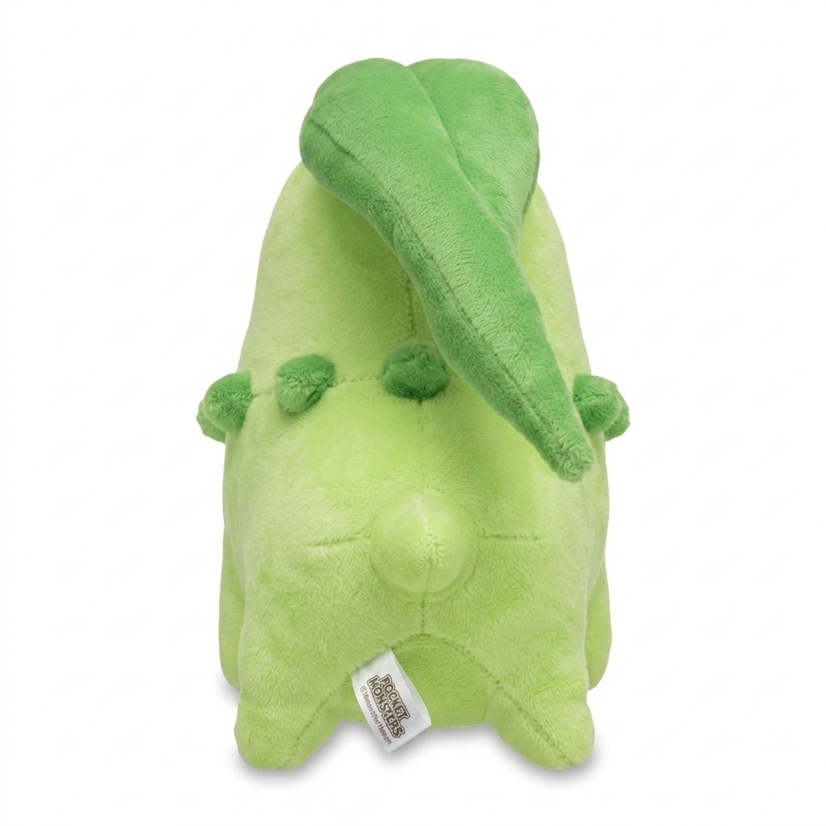 Chikorita Knuffel zicht van achteren