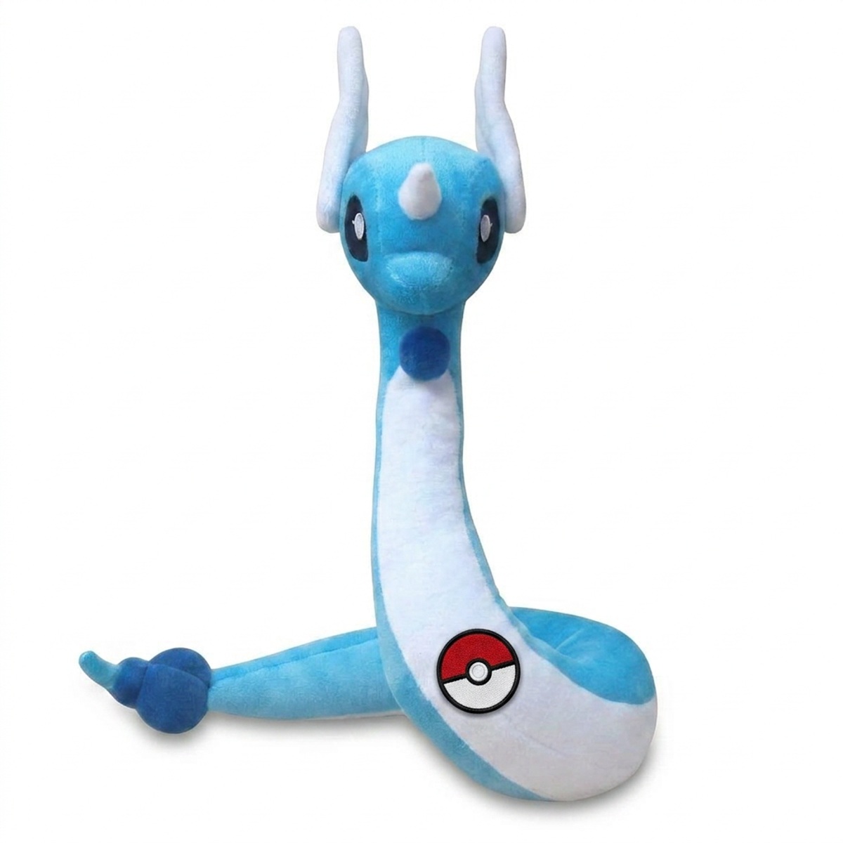 Dragonair Knuffel met badge die de echtheid bewijst.