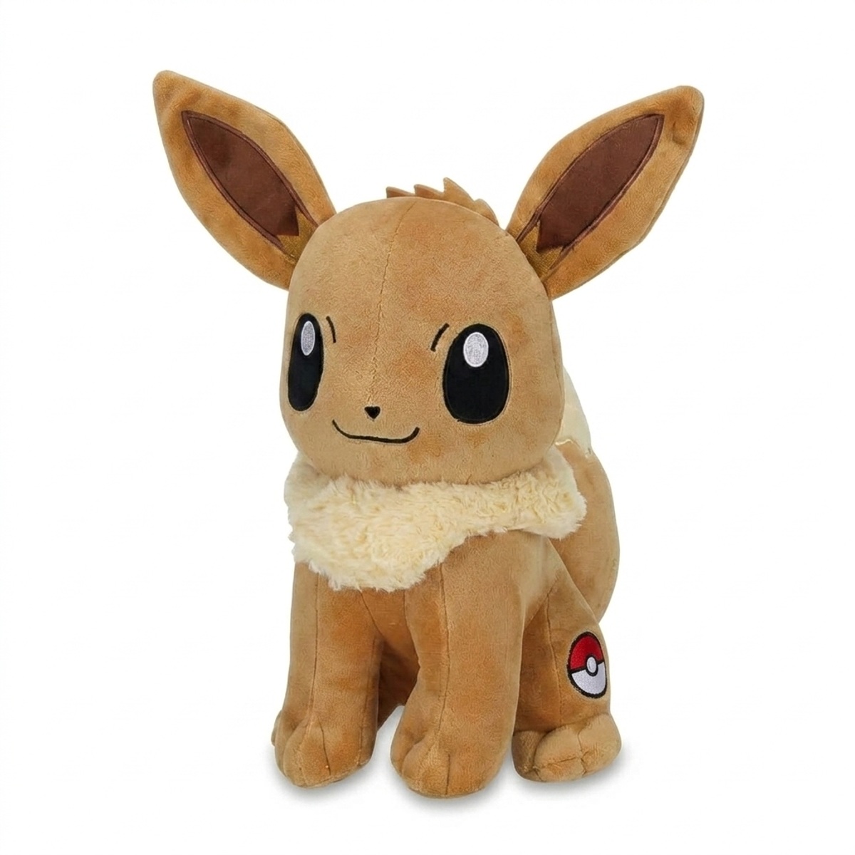 Eevee Knuffel met badge die de echtheid bewijst.