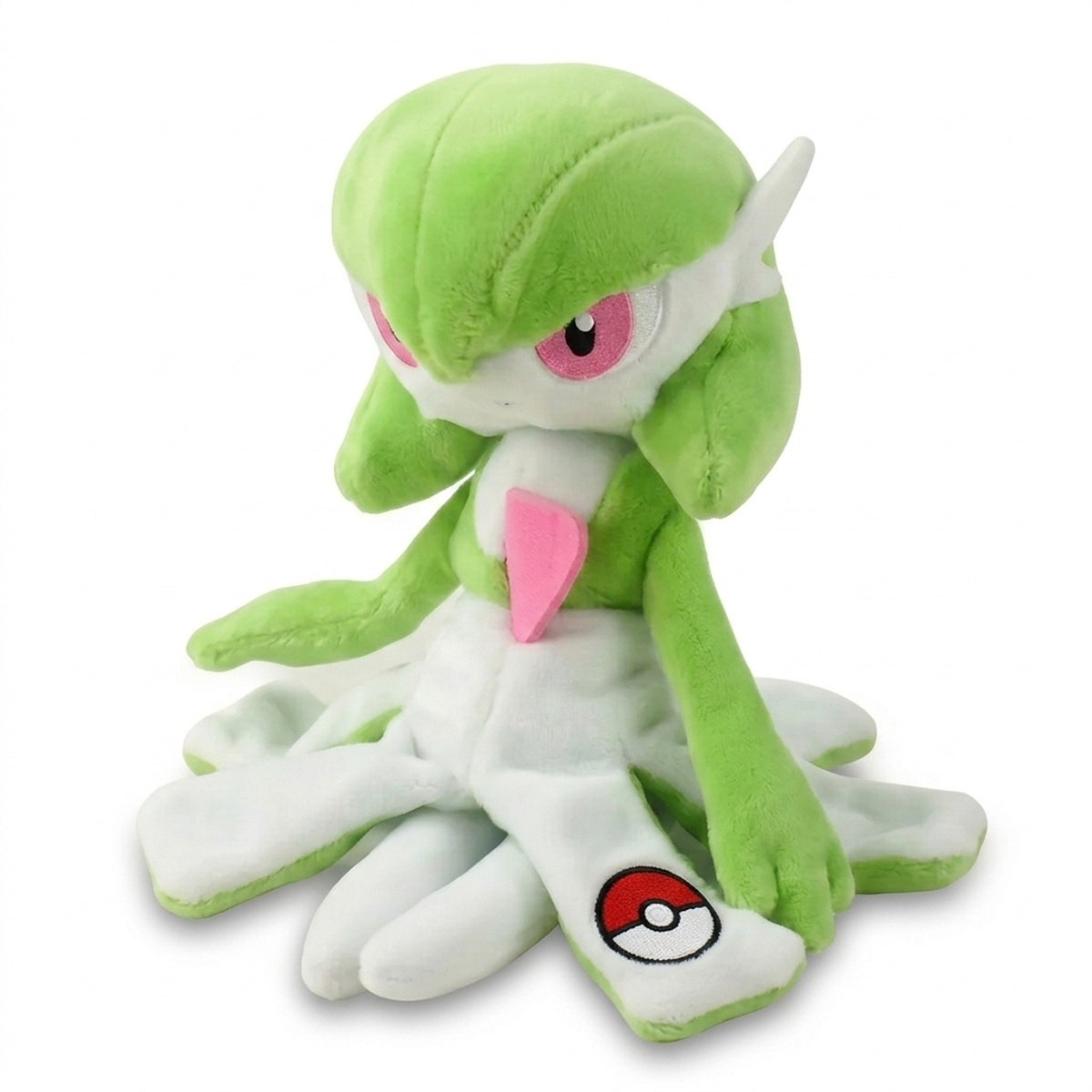 Gardevoir Knuffel met badge die de echtheid bewijst.