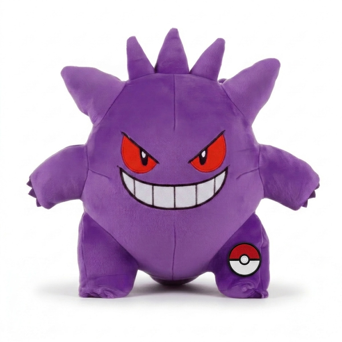 Gengar Knuffel met badge die de echtheid bewijst.