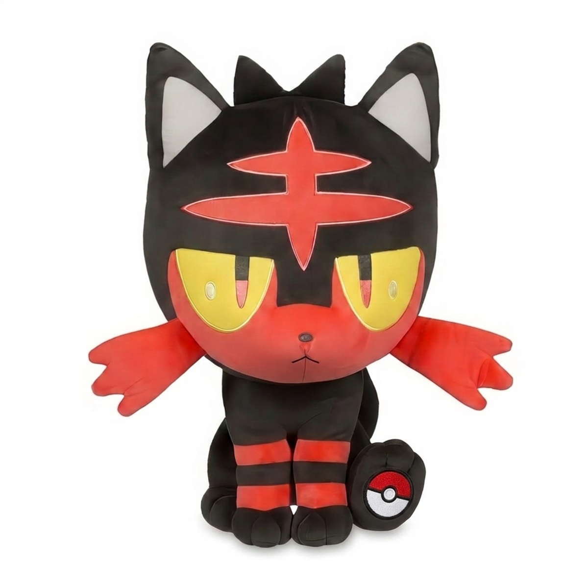 Litten Knuffel met badge die de echtheid bewijst.
