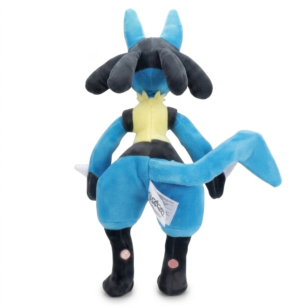 Lucario knuffel achterkant