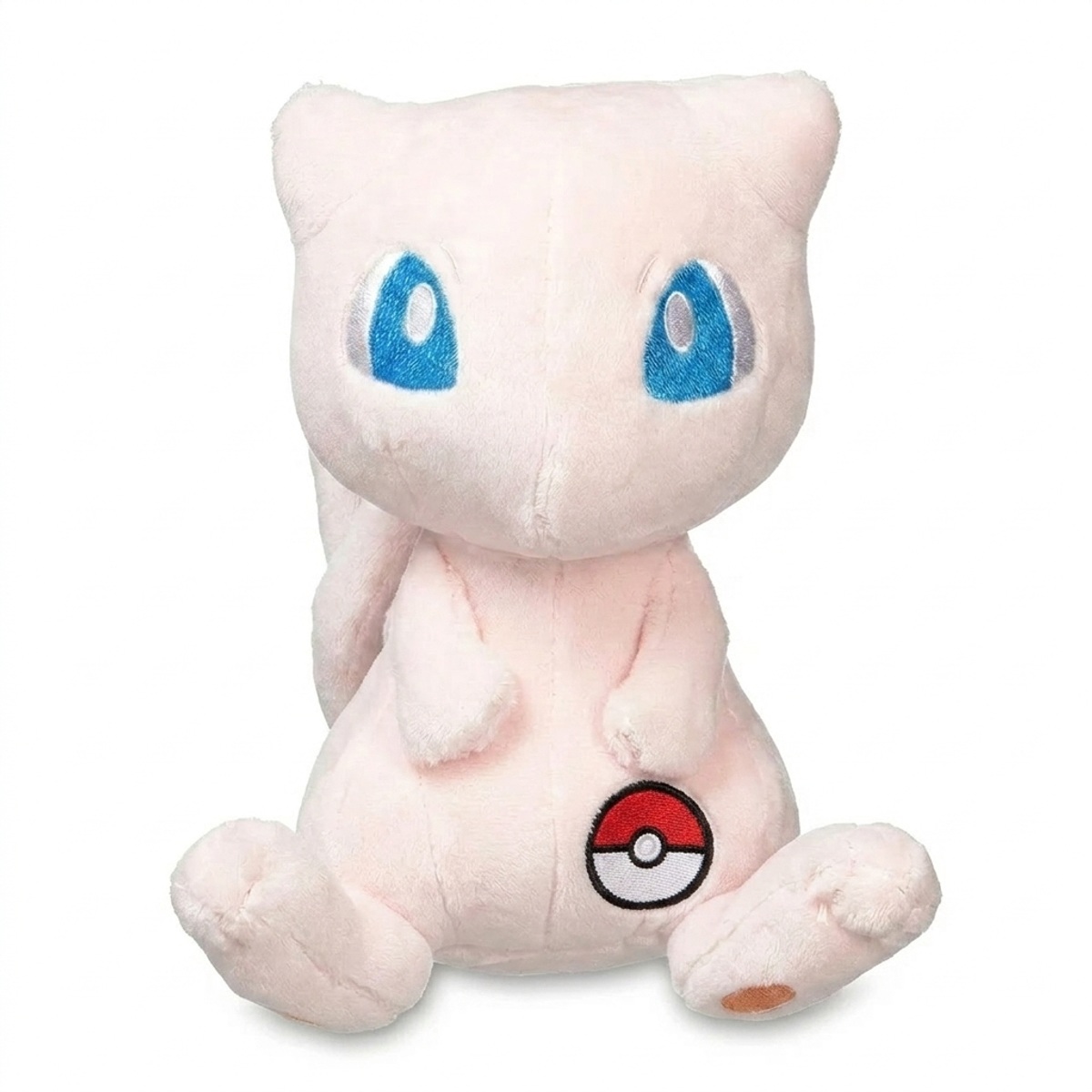 Mew Knuffel met badge die de echtheid bewijst.