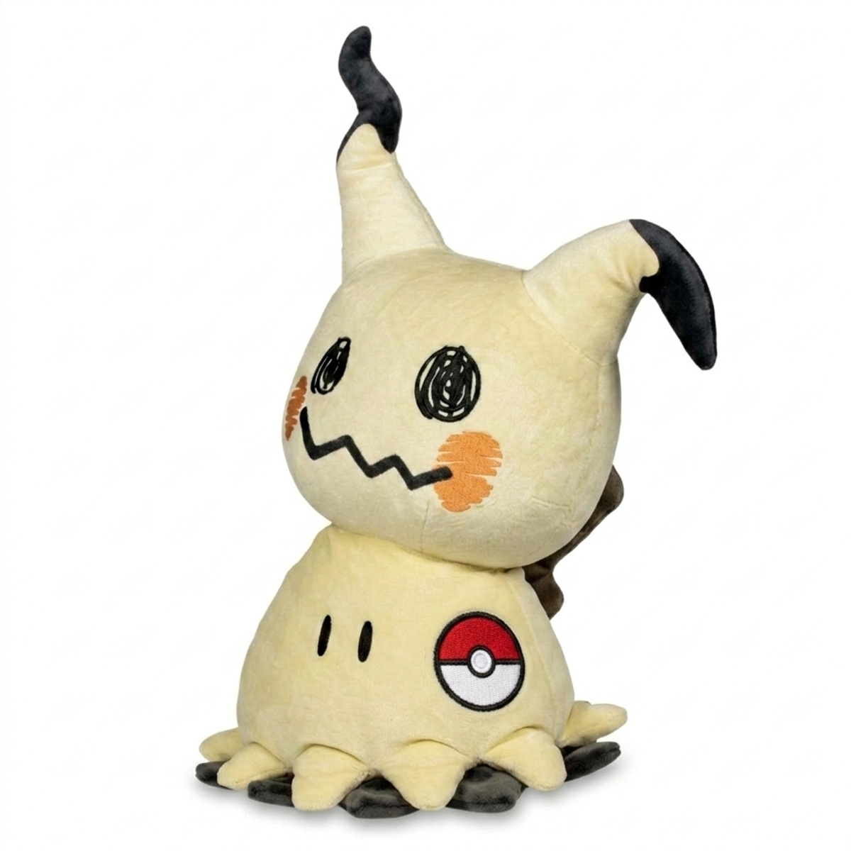 Mimikyu Knuffel met badge die de echtheid bewijst.