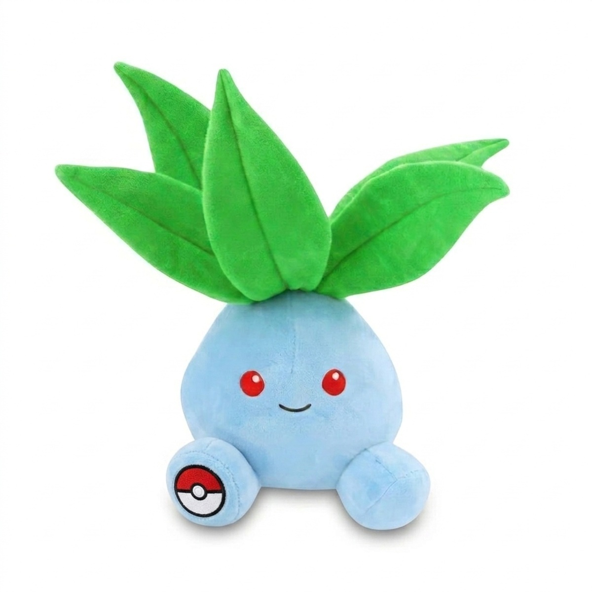 Oddish Knuffel met badge die de echtheid bewijst.