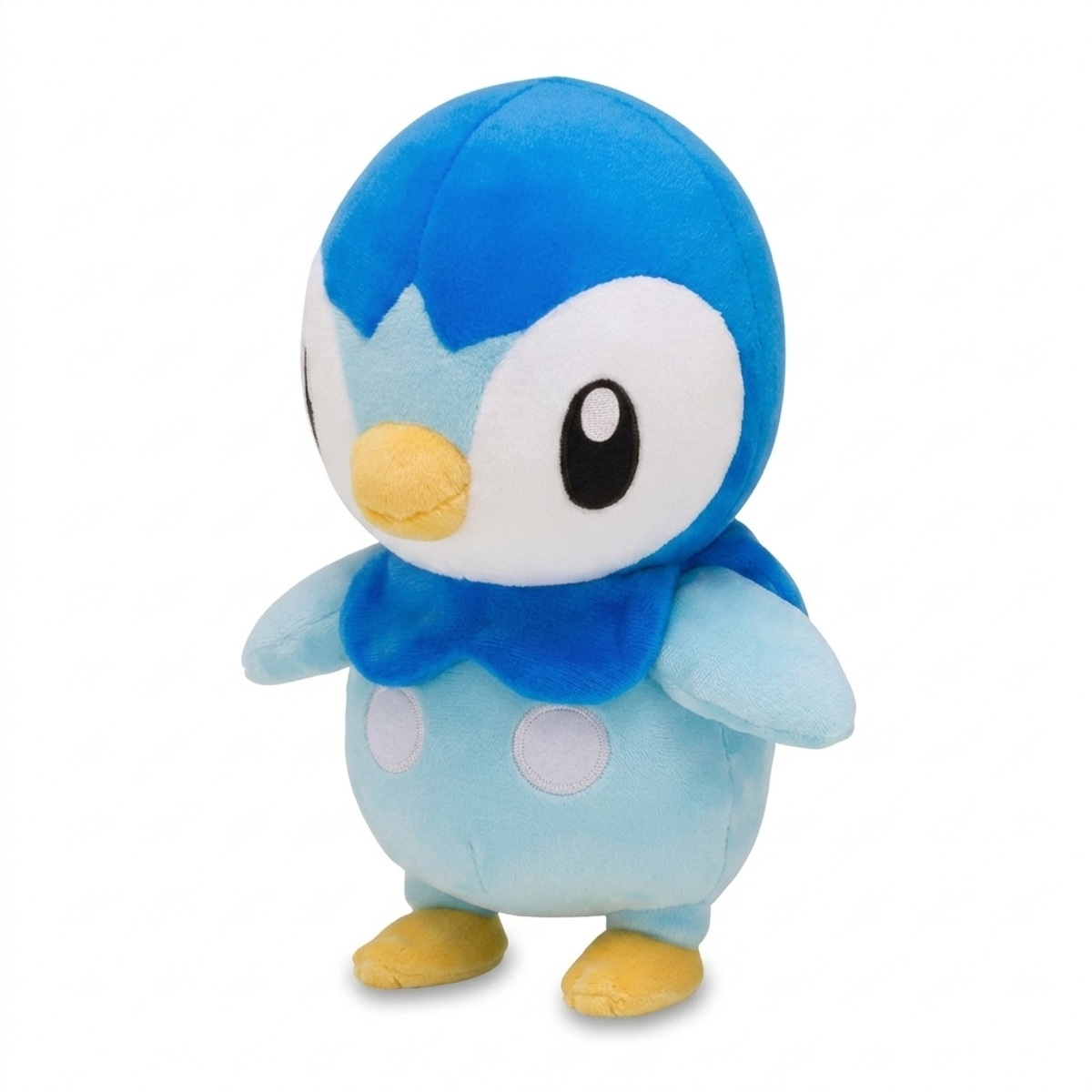 Piplup knuffel weergegeven in driekwartperspectief