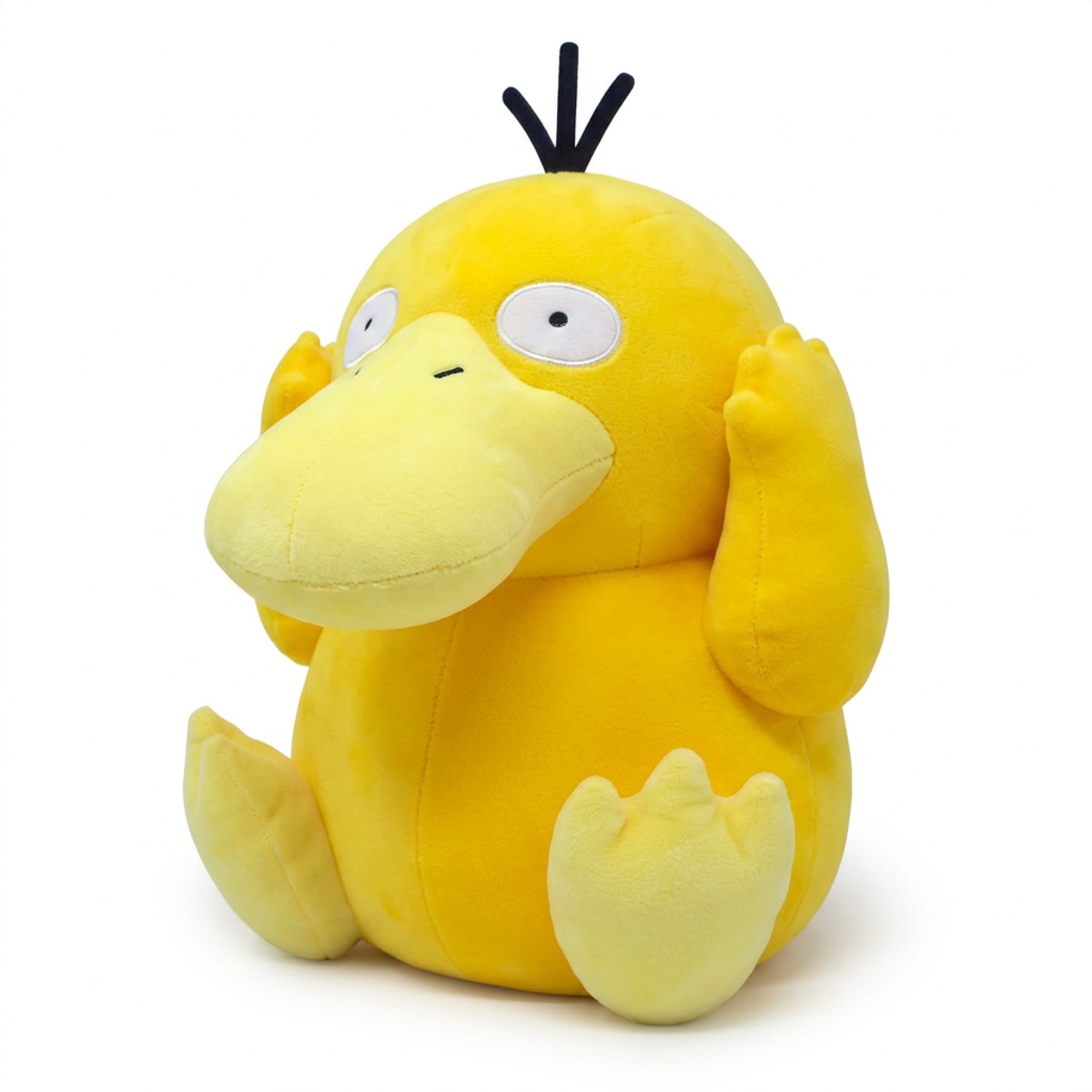 Psyduck knuffel voorkant driekwart