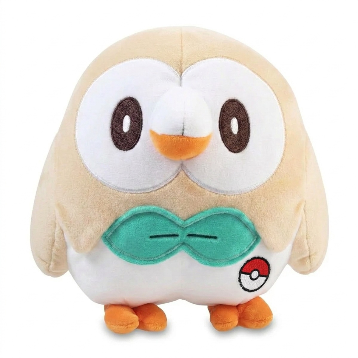 Rowlet Knuffel met badge die de echtheid bewijst.