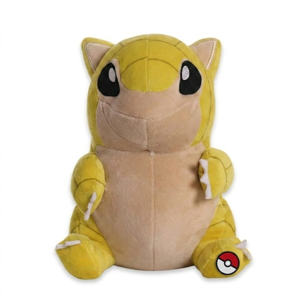 Sandshrew Knuffel met badge die de echtheid bewijst.