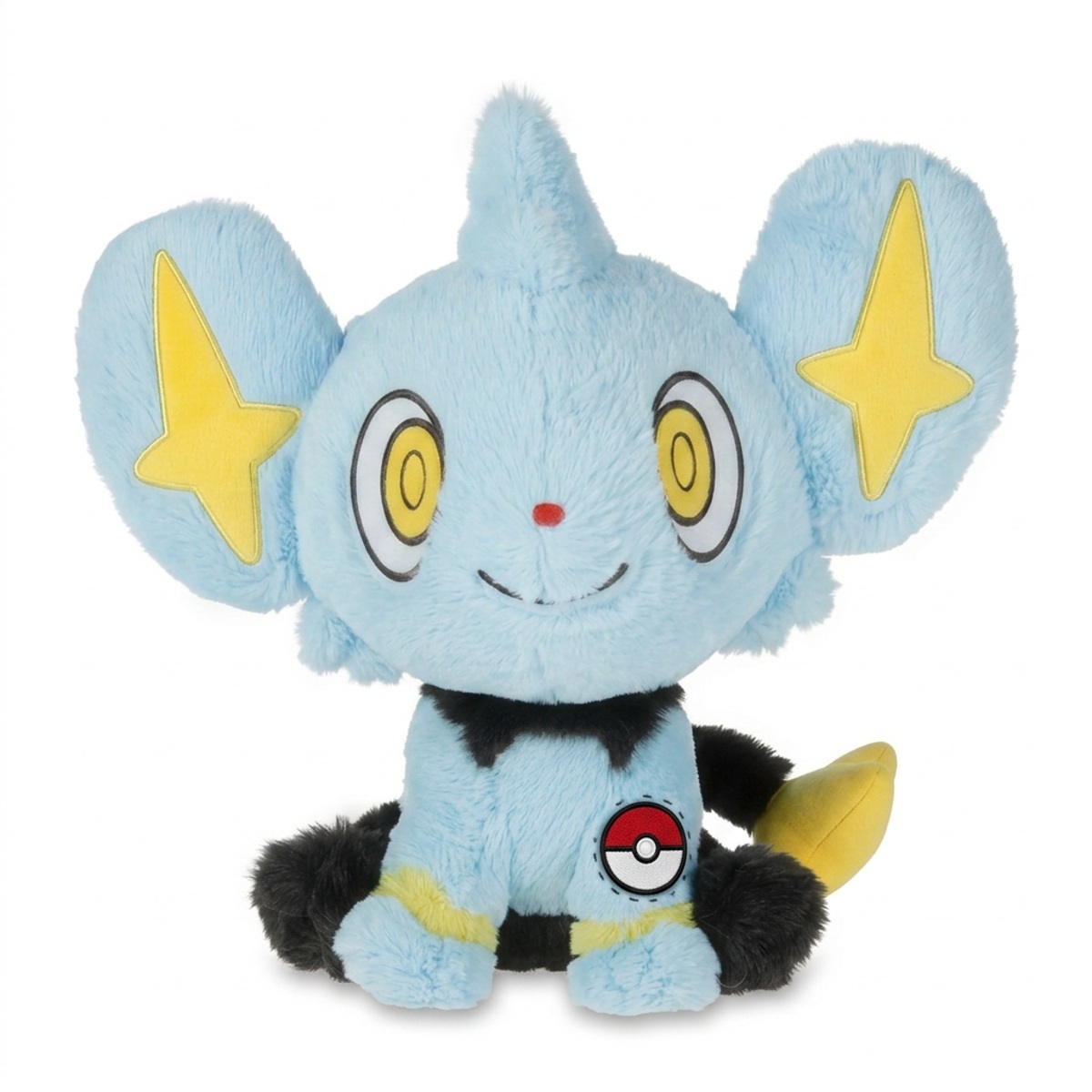 Shinx Knuffel met badge die de echtheid bewijst.