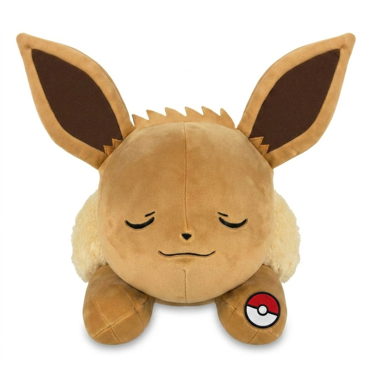 Eevee Knuffel met badge die de echtheid bewijst.