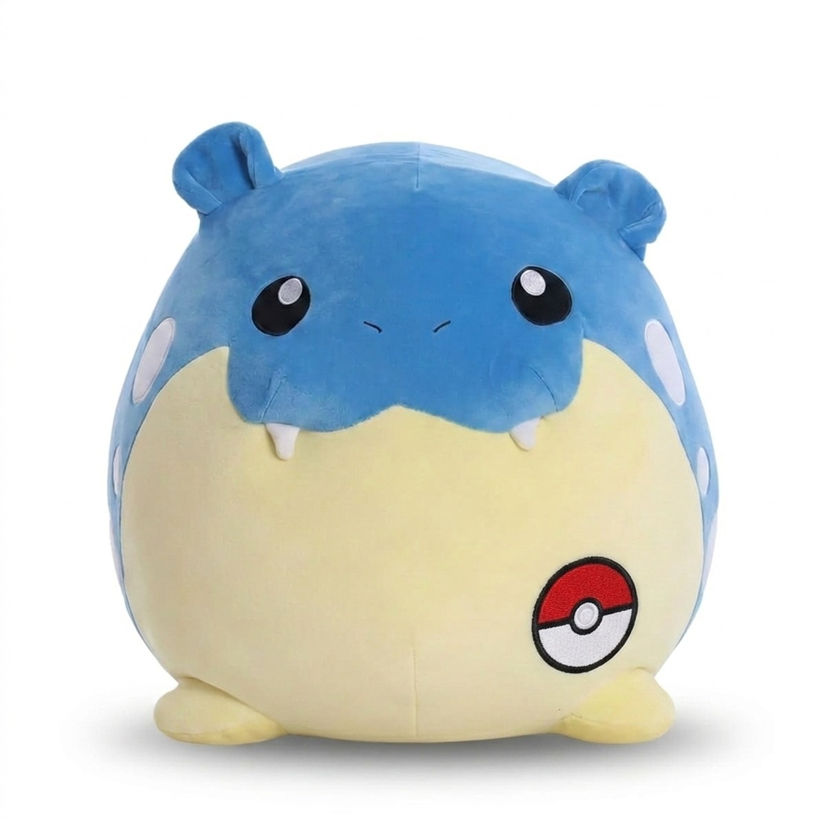 Spheal Knuffel met badge die de echtheid bewijst.