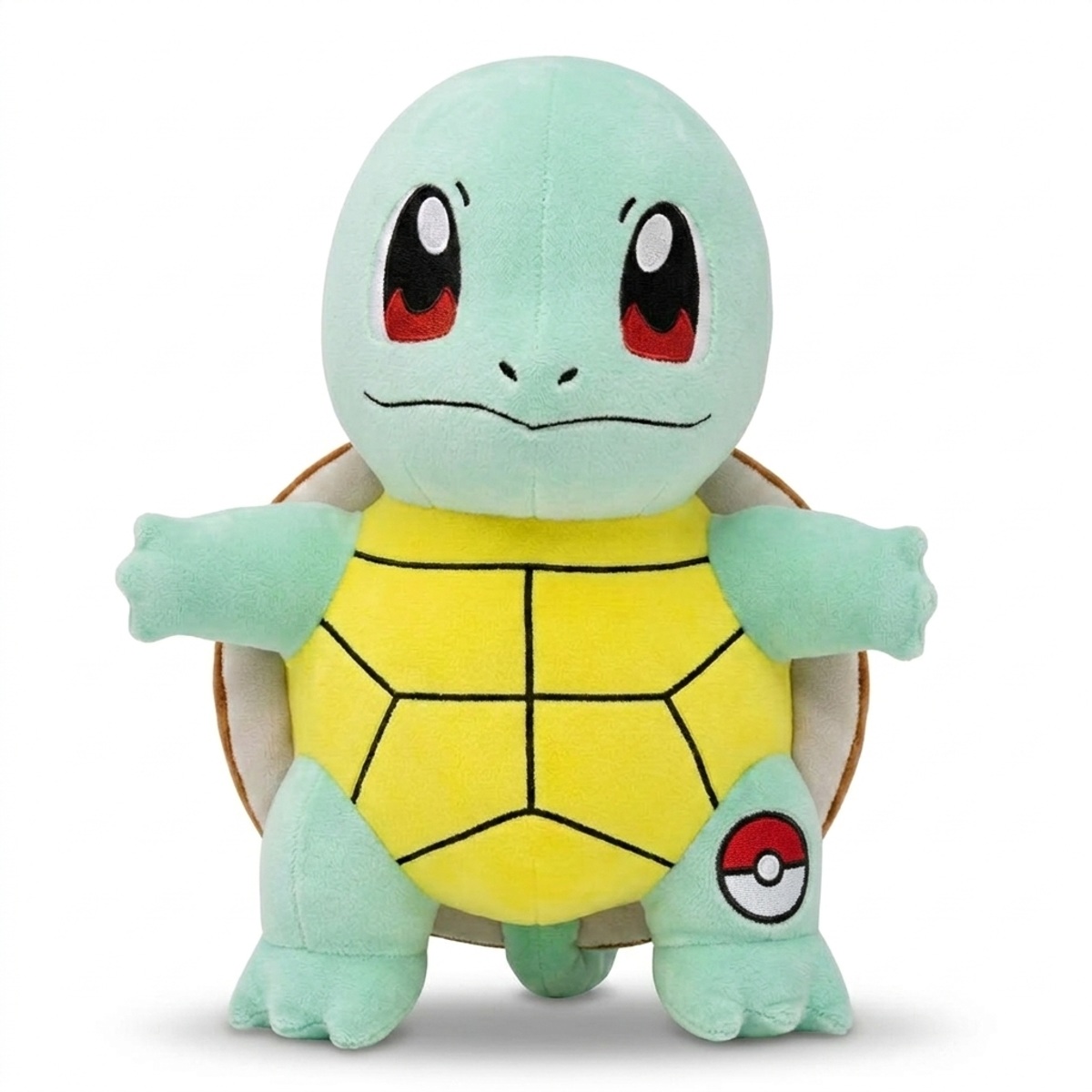 Squirtle Knuffel met badge die de echtheid bewijst.