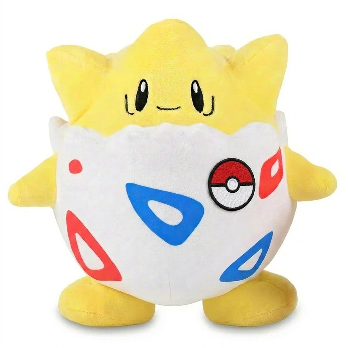 Togepi Knuffel met badge die de echtheid bewijst.