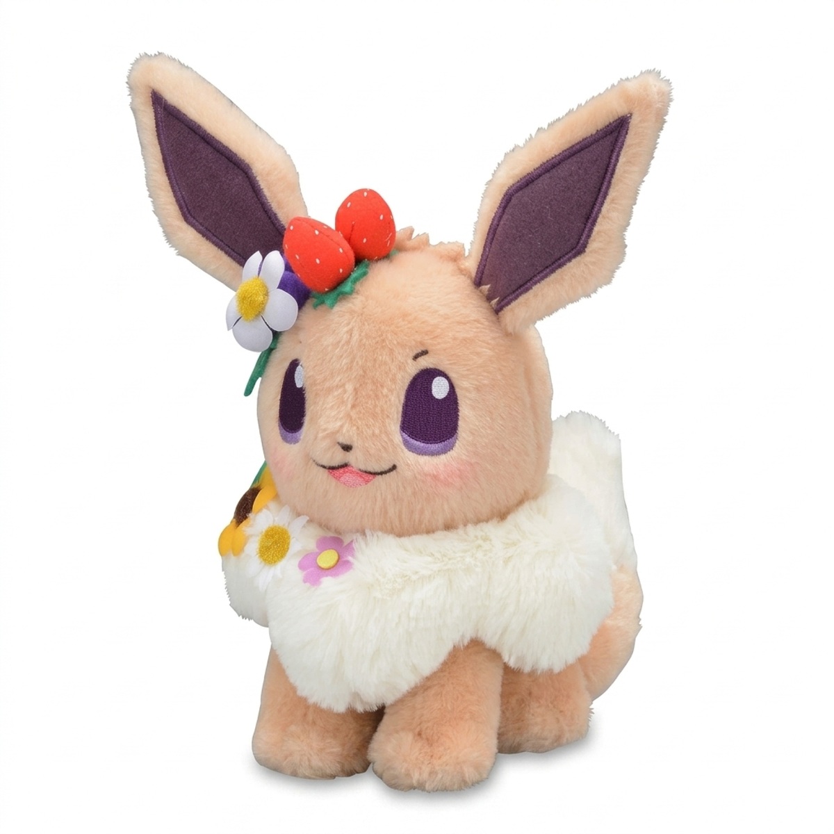 Kawaii Eevee Knuffel drie-kwart aanzicht