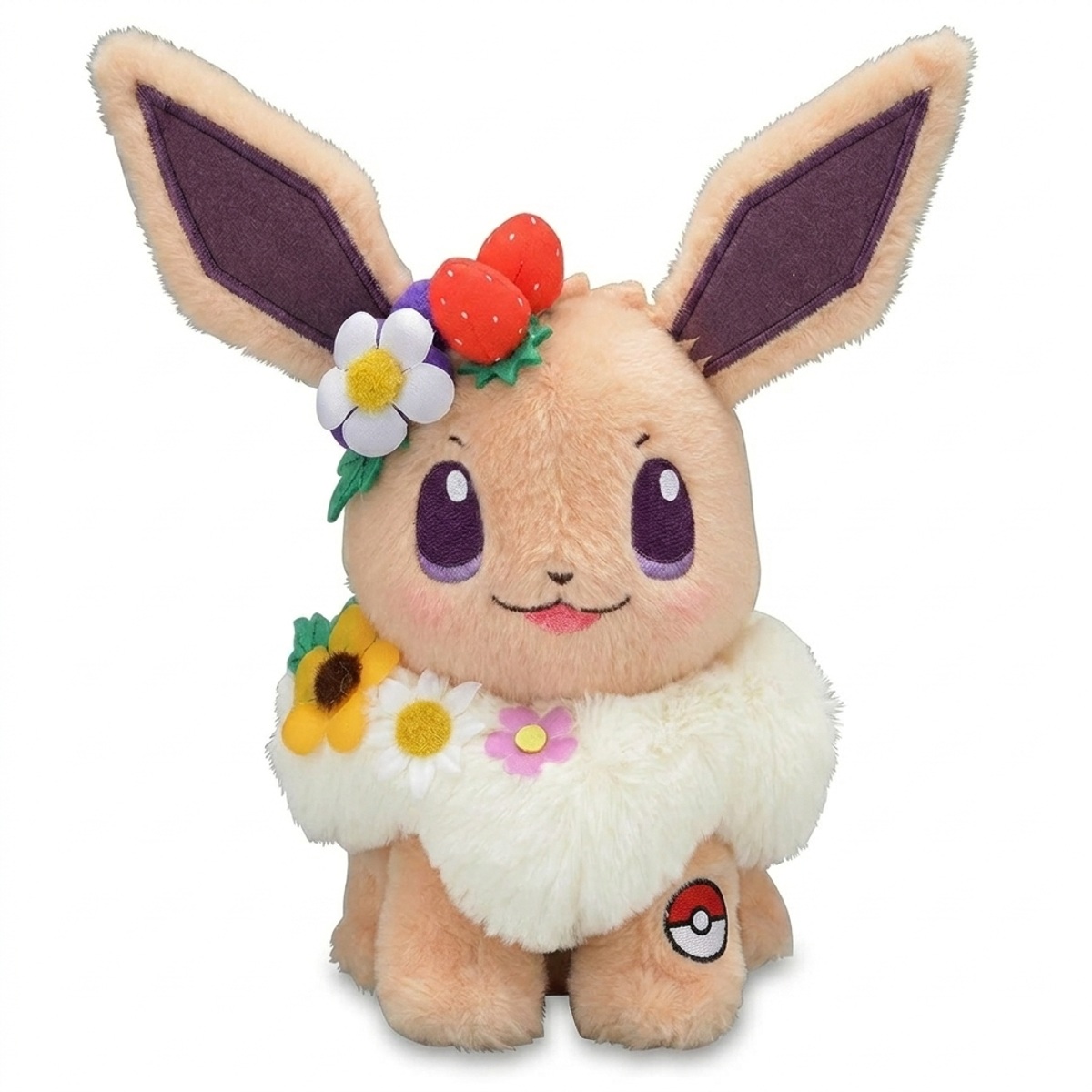Eevee Knuffel met badge die de echtheid bewijst.