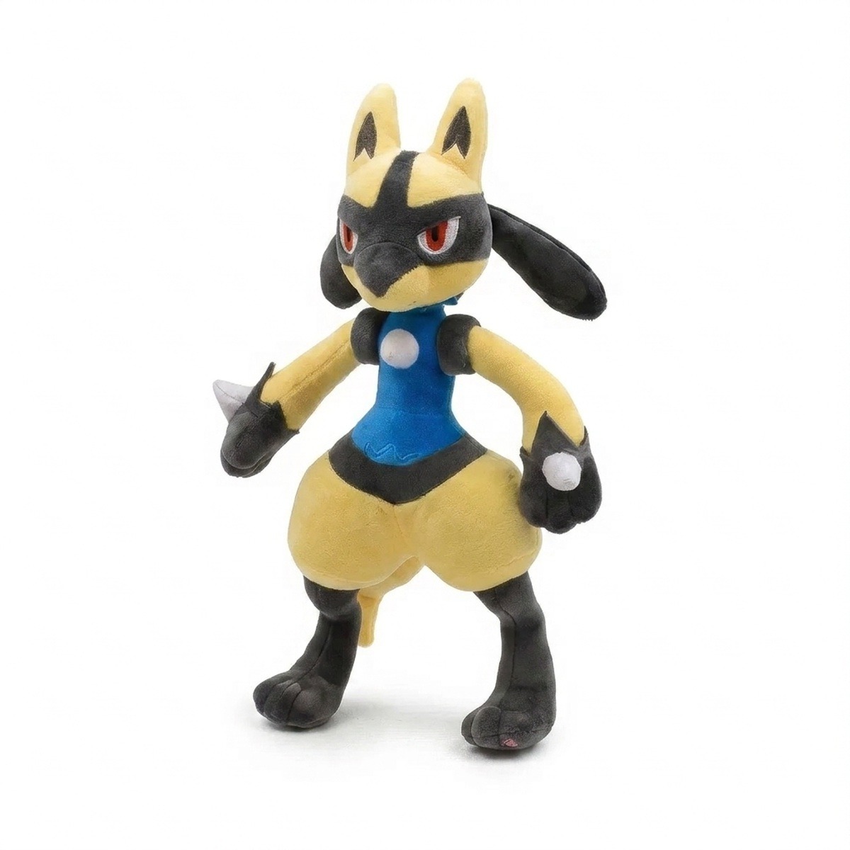 Lucario Shiny Knuffel driekwart zicht