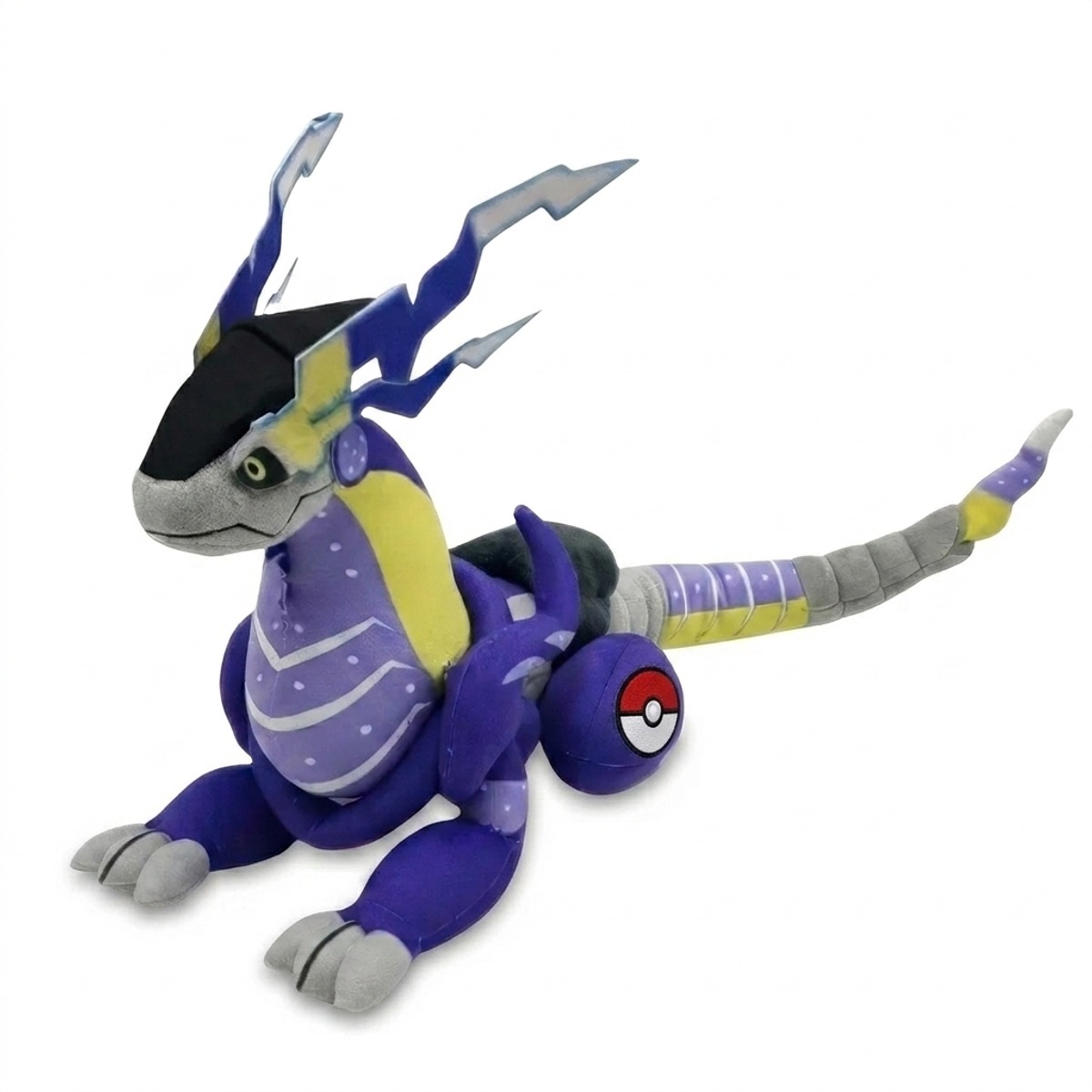 Miraidon Knuffel met badge die de echtheid bewijst.