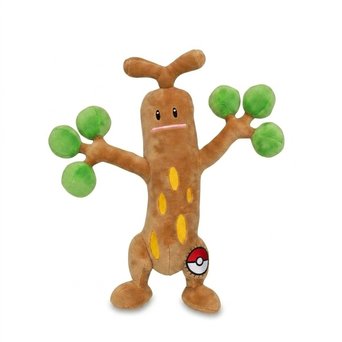 Sudowoodo Knuffel met badge die de echtheid bewijst.