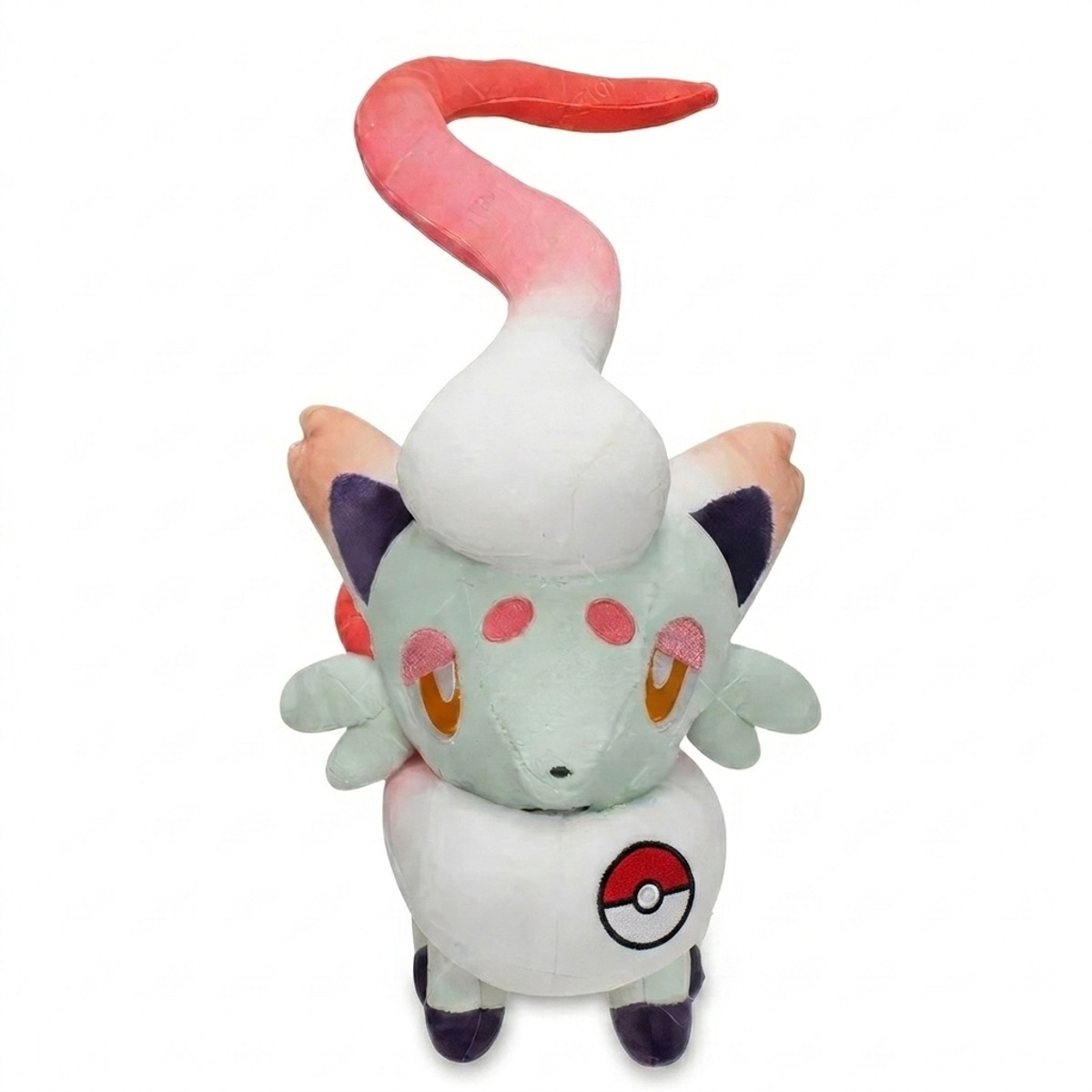 Zorua Knuffel met badge die de echtheid bewijst.