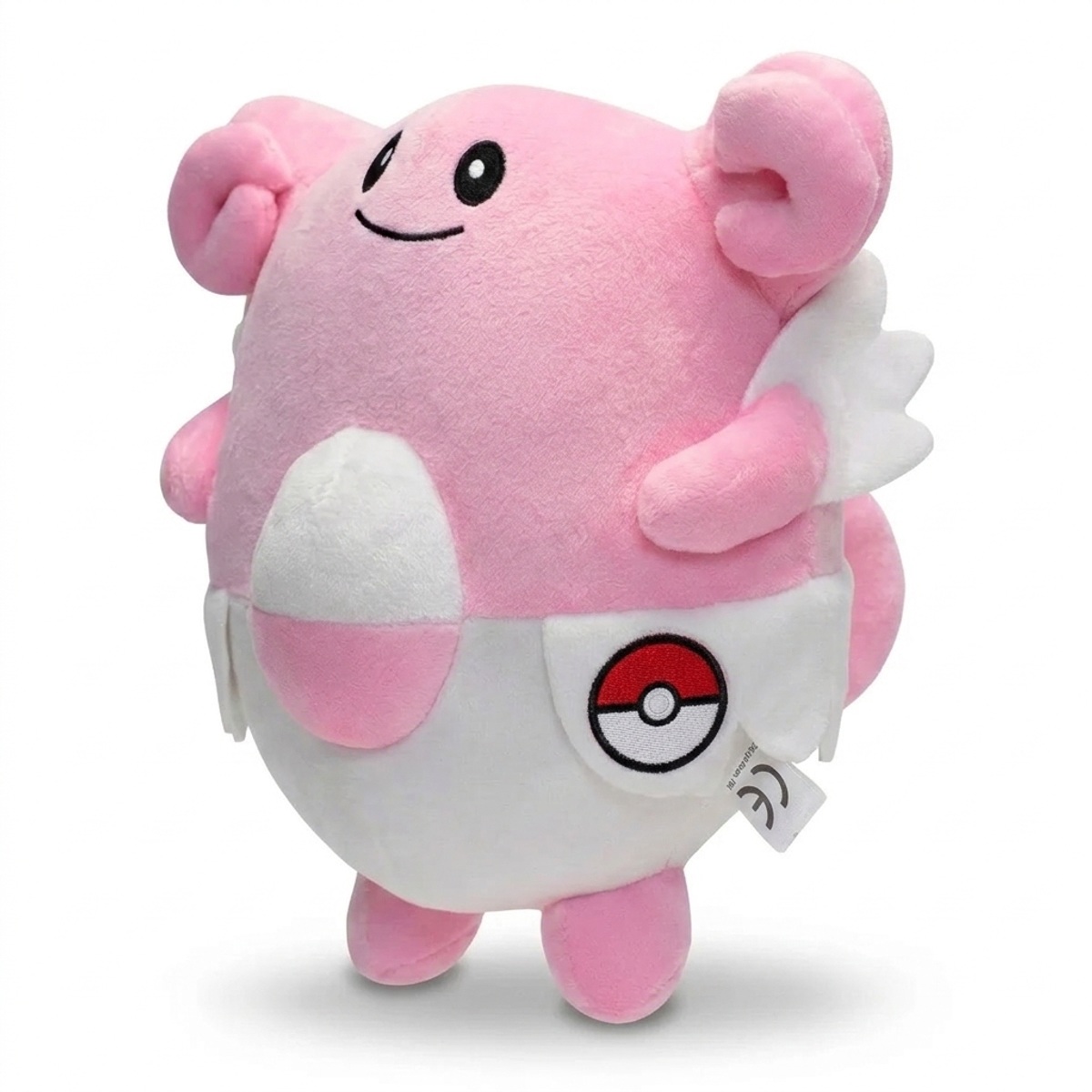 Blissey Knuffel met badge die de echtheid bewijst.
