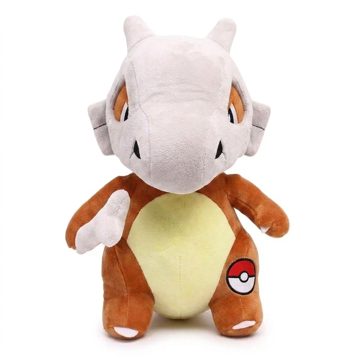 Cubone Knuffel met badge die de echtheid bewijst.