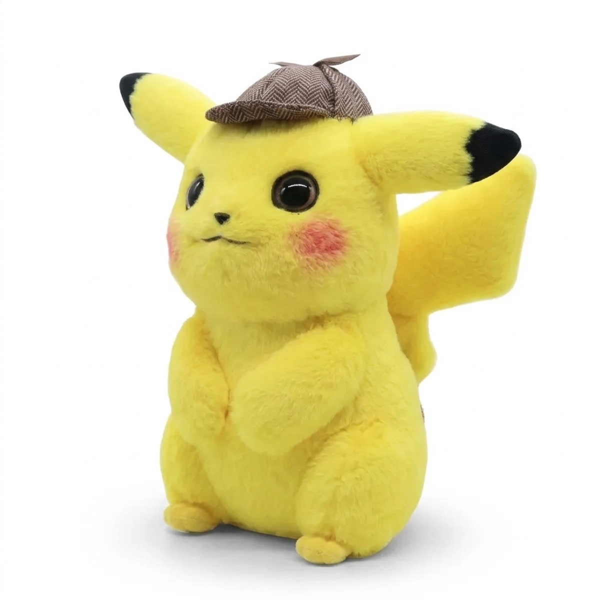 Detective Pikachu Knuffel zijkant driekwart