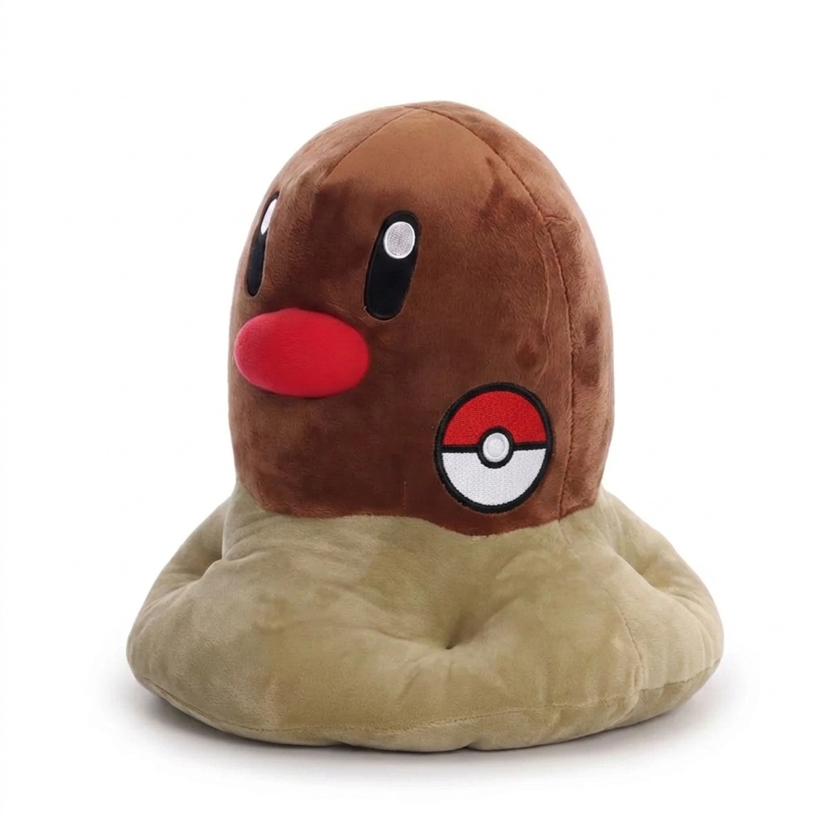 Diglett Knuffel met badge die de echtheid bewijst.