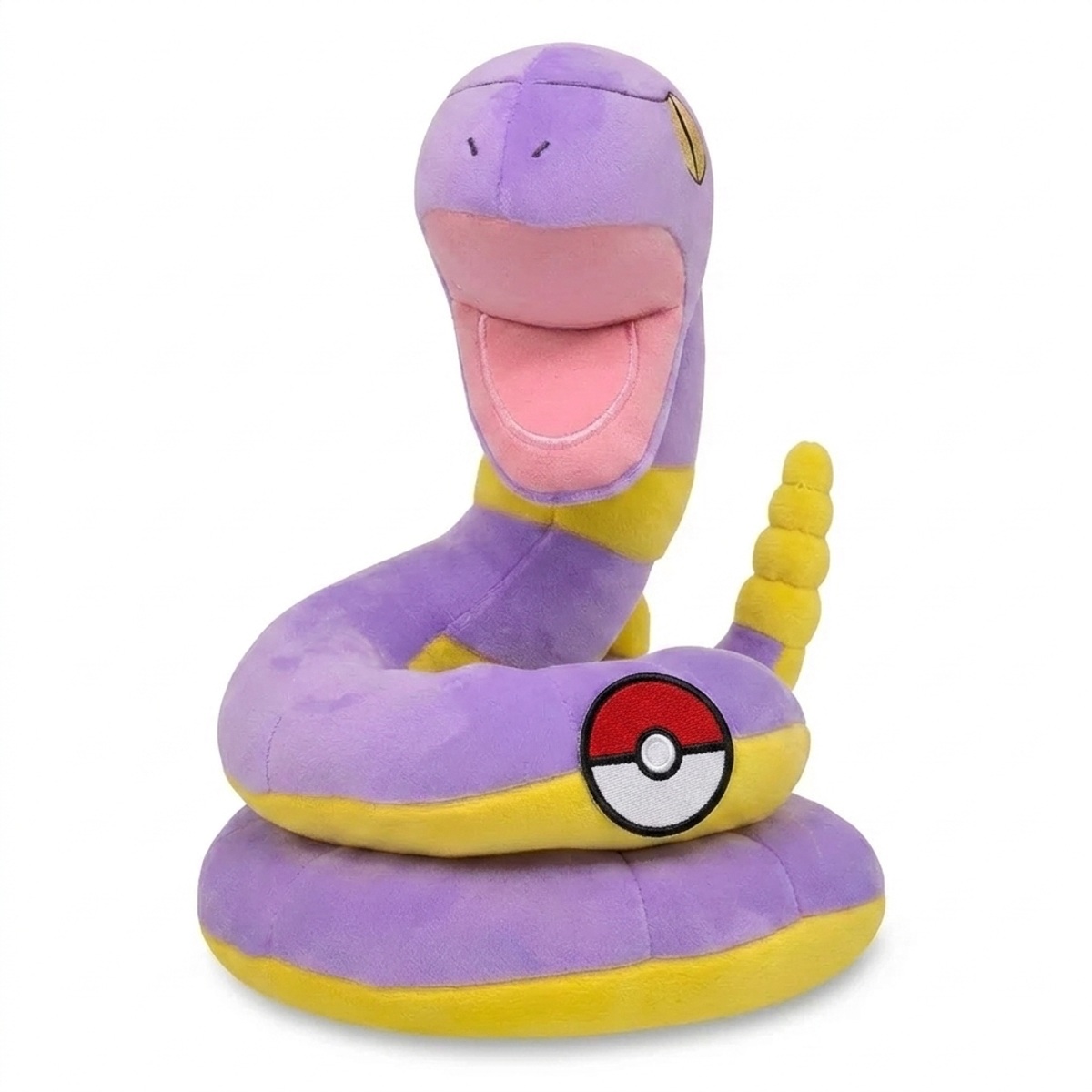 Ekans Knuffel met badge die de echtheid bewijst.