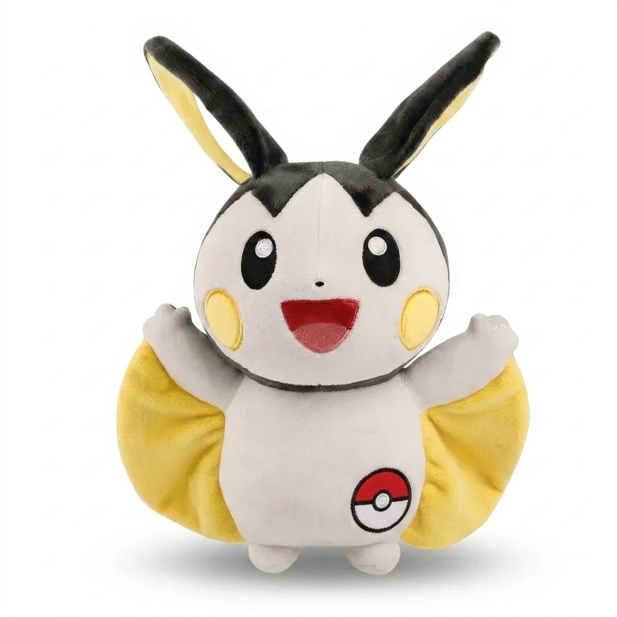 Emolga Knuffel met badge die de echtheid bewijst.