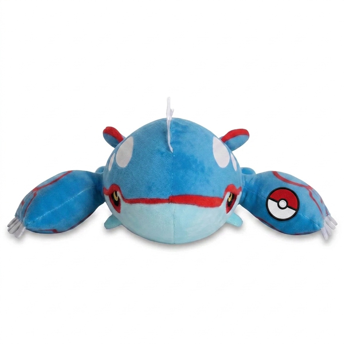 Kyogre Knuffel met badge die de echtheid bewijst.