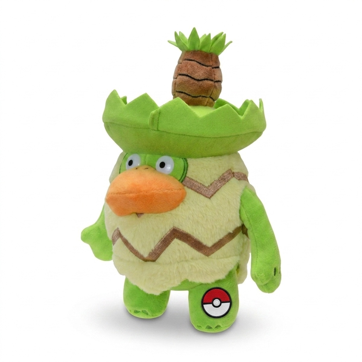 Ludicolo Knuffel met badge die de echtheid bewijst.