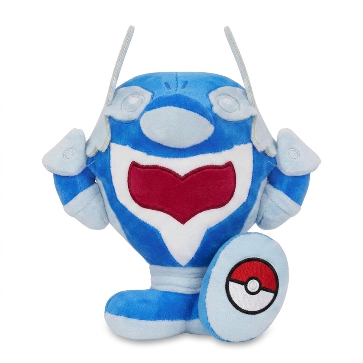Palafin Knuffel met badge die de echtheid bewijst.