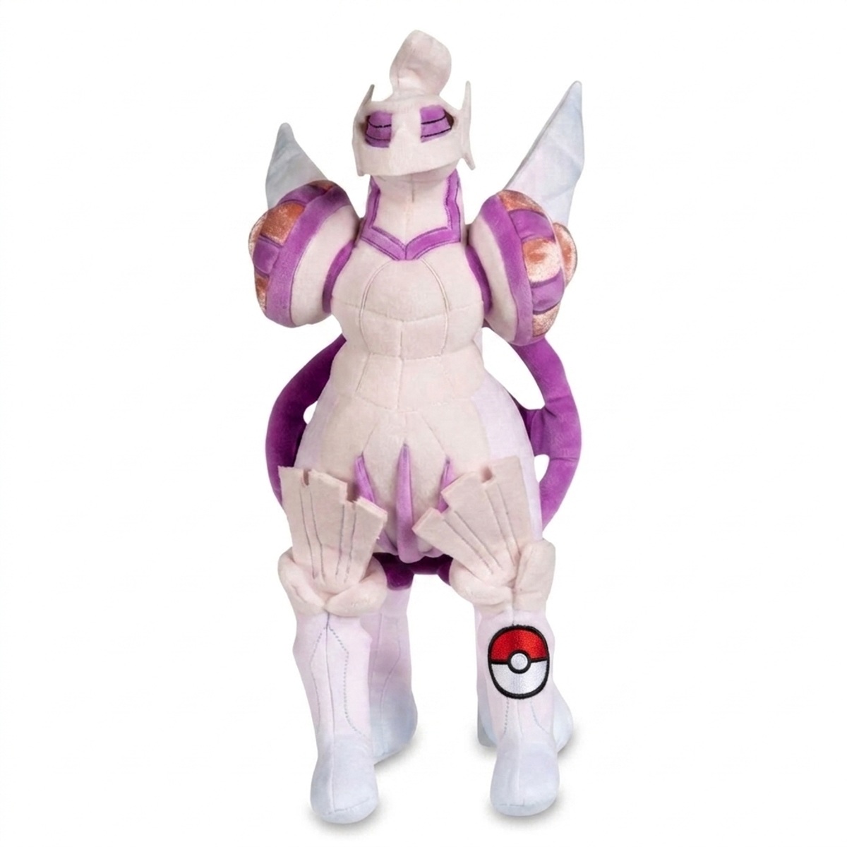 Palkia Knuffel met badge die de echtheid bewijst.