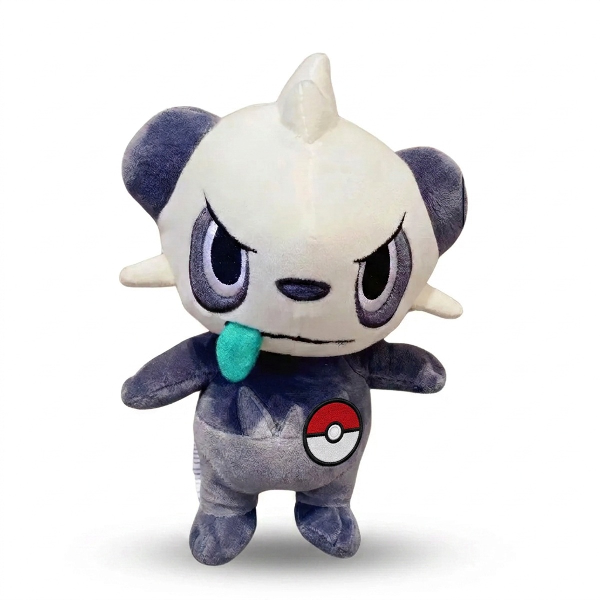 Pancham Knuffel met badge die de echtheid bewijst.
