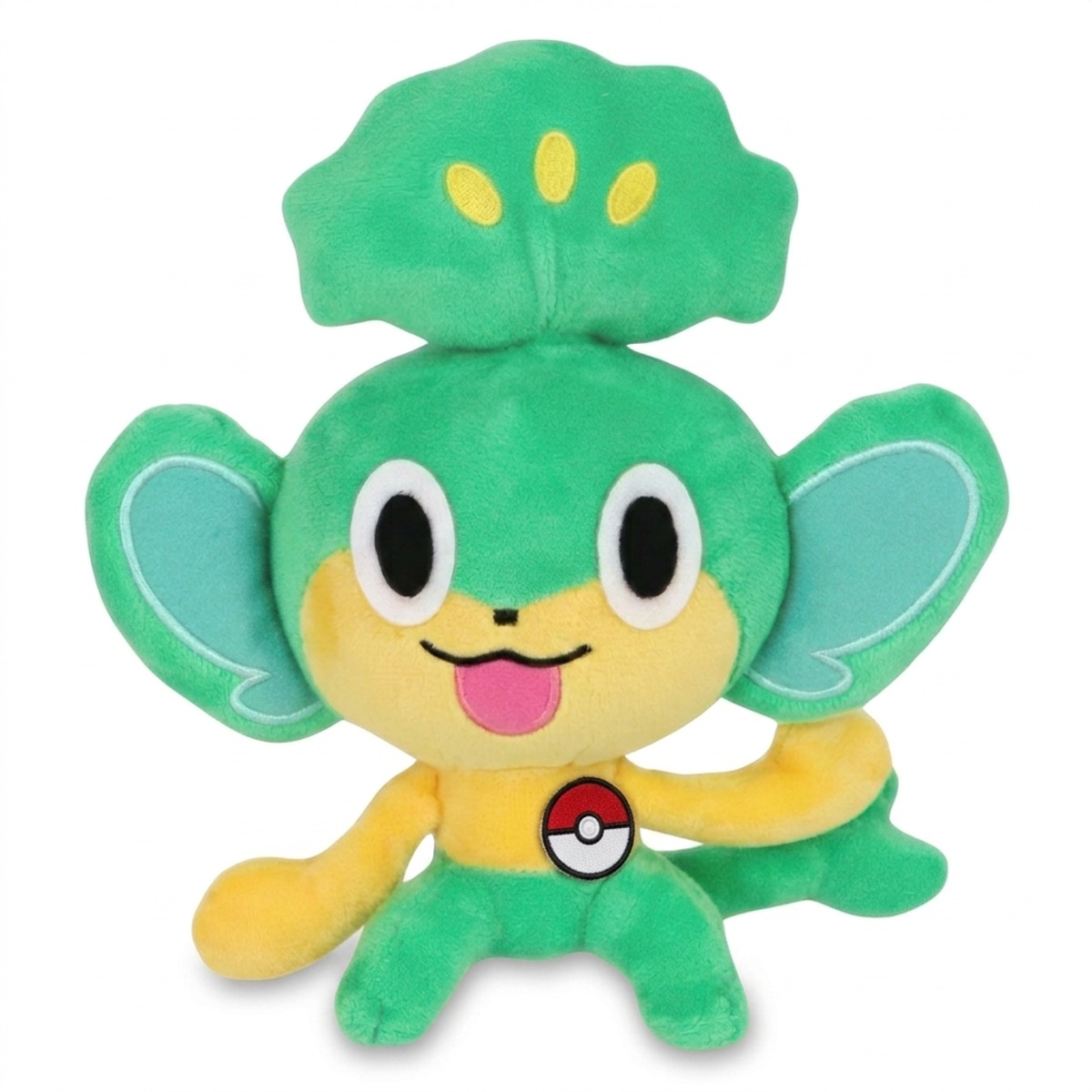 Pansage Knuffel met badge die de echtheid bewijst.