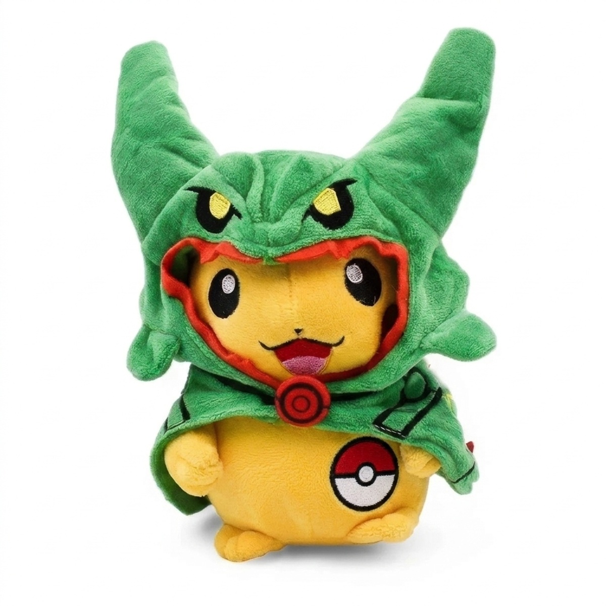 Pikachu Knuffel met badge die de echtheid bewijst.