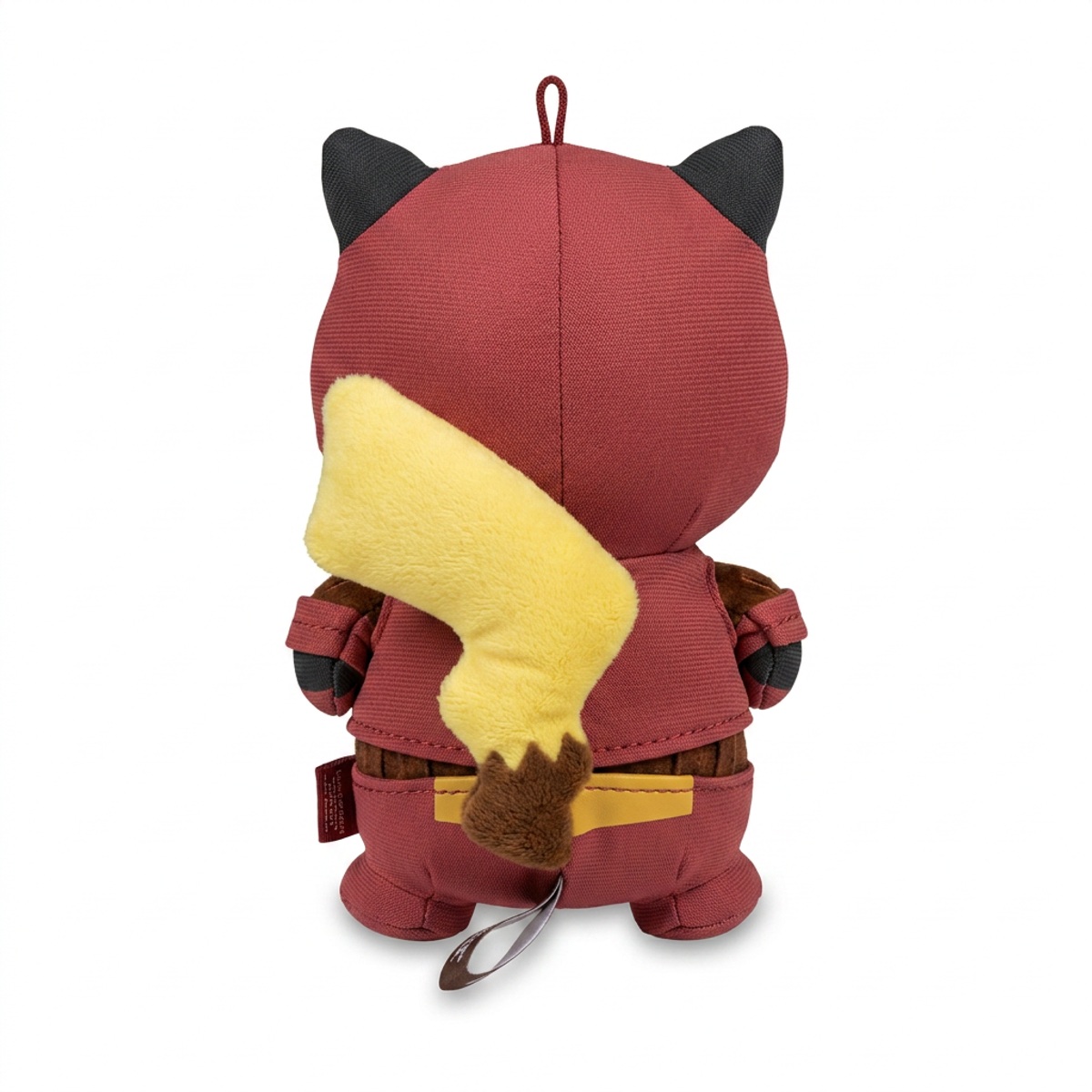 Pikachu Team Magma knuffel achterkant