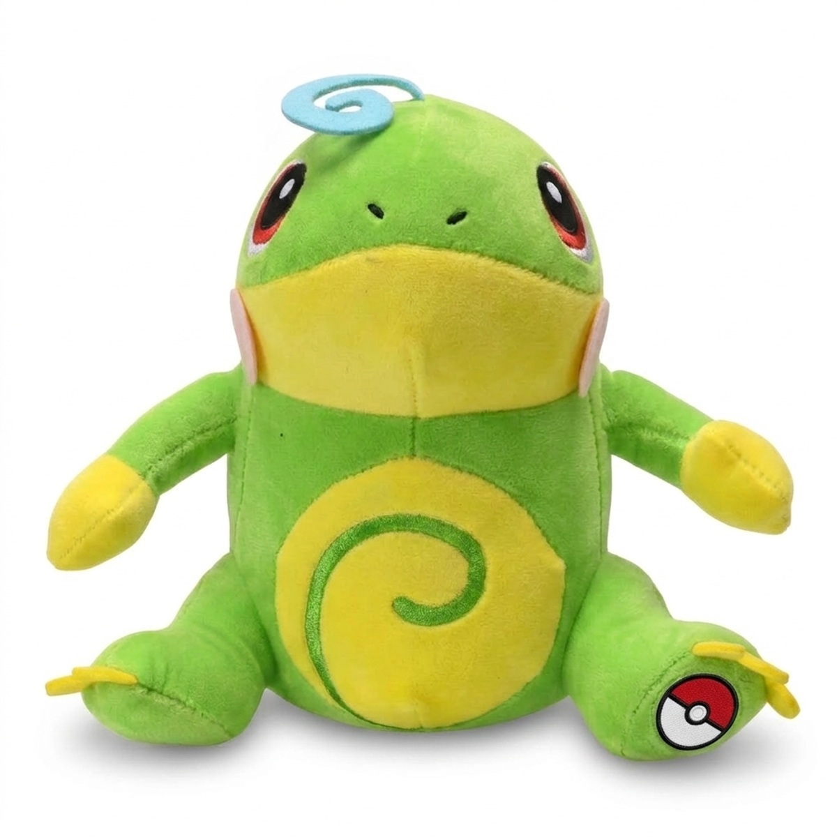 Politoed Knuffel met badge die de echtheid bewijst.