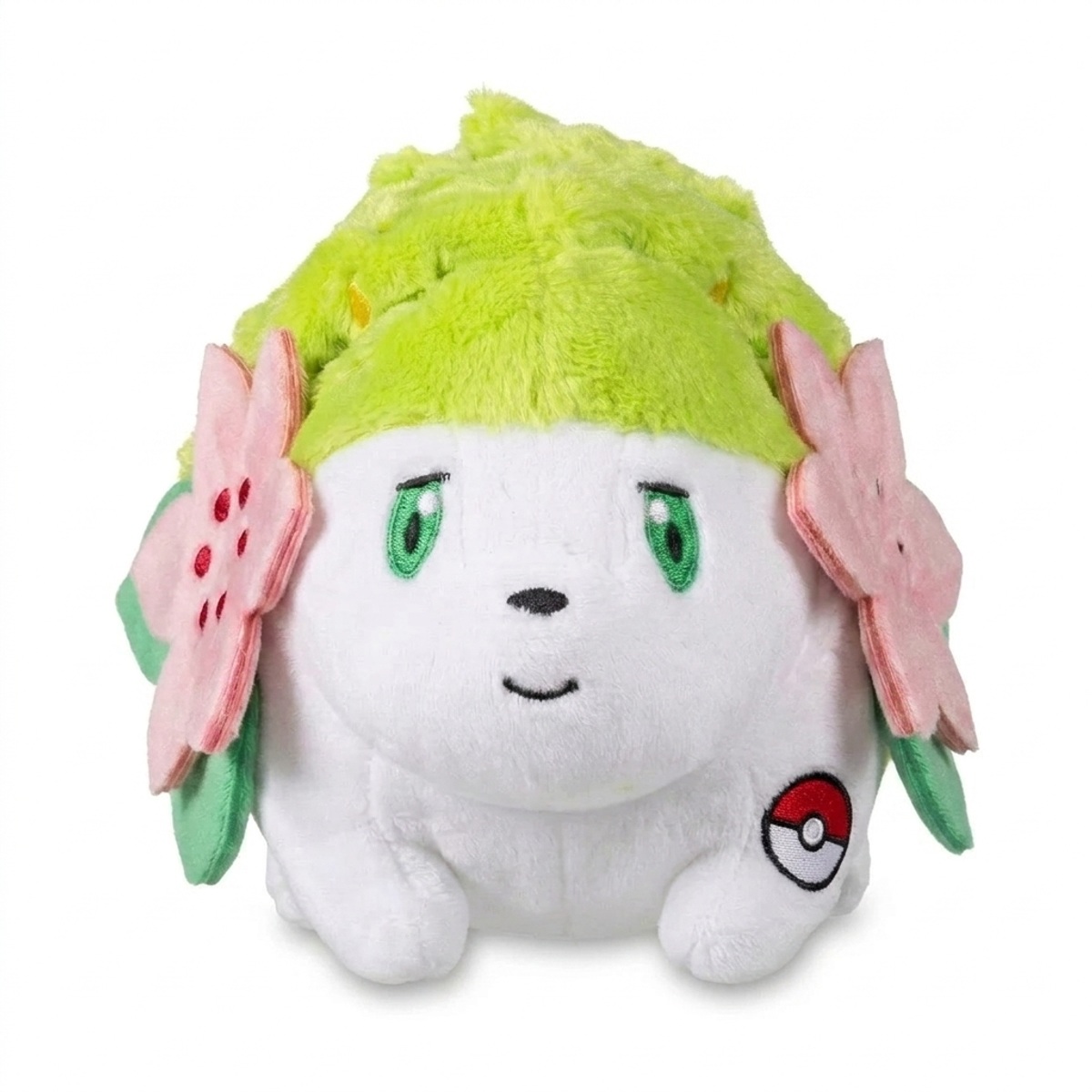 Shaymin Knuffel met badge die de echtheid bewijst.