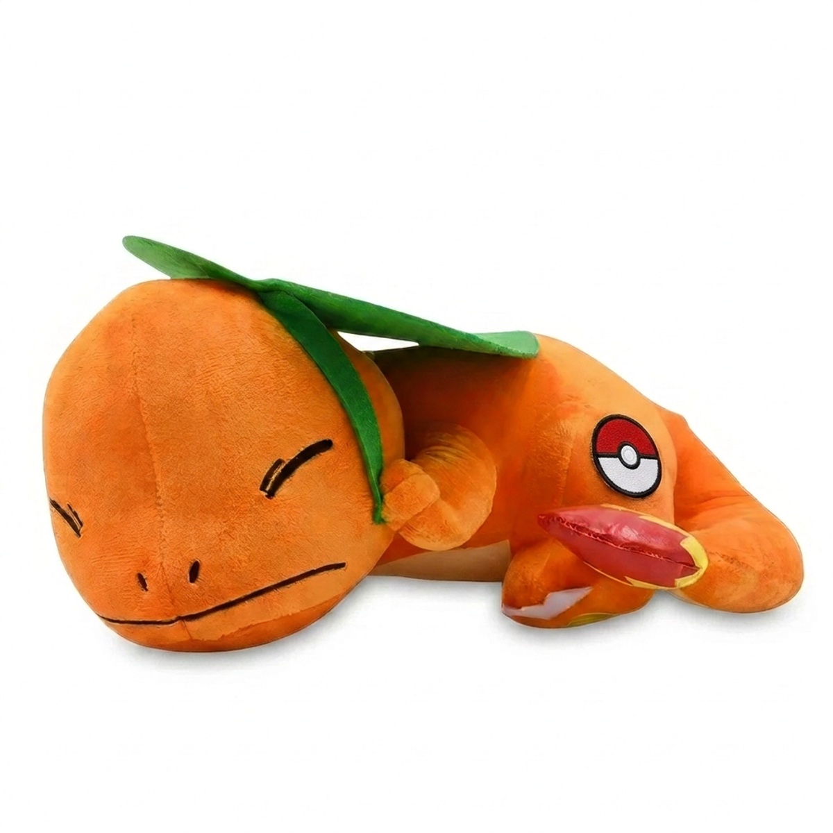 Charmander Knuffel met badge die de echtheid bewijst.