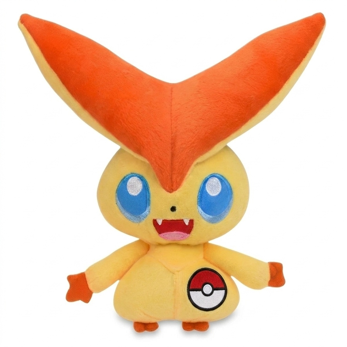 Victini Knuffel met badge die de echtheid bewijst.