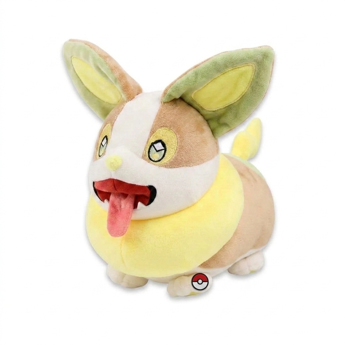 Yamper Knuffel met badge die de echtheid bewijst.